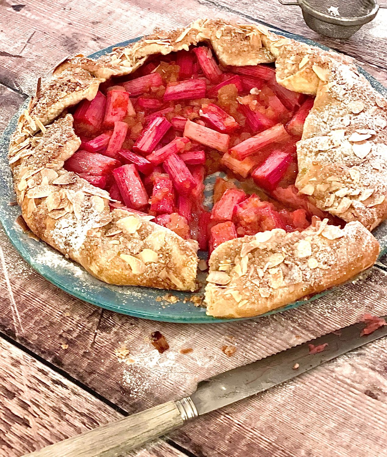 Rhubarb, Ginger & Orange Galette