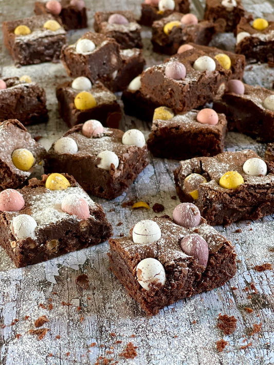 chocolate mini egg brownies