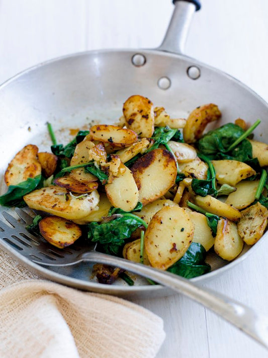 slow - fried lemon & oregano potatoes