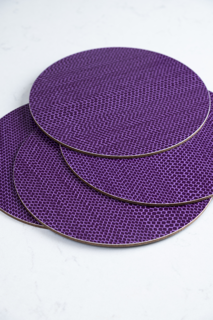 luxury tablemats (x 4 gift-boxed) - amethyst - NEW!