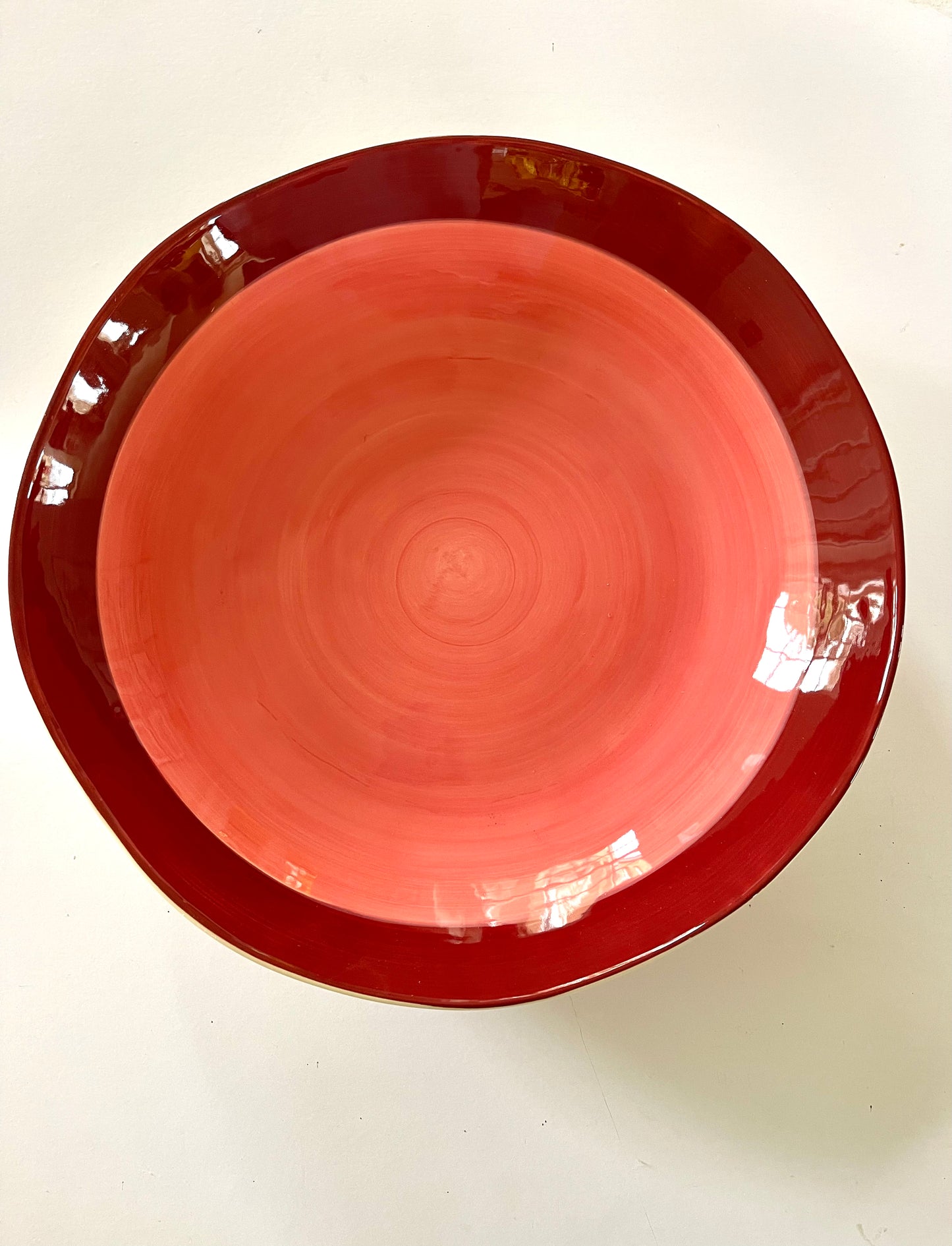 large shallow ceramic serving bowl - desert - NEW FOR '24