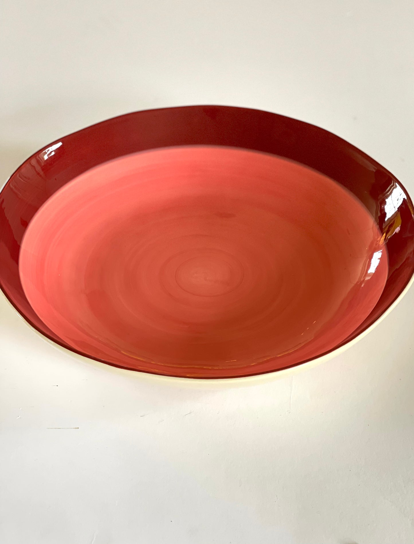 large shallow ceramic serving bowl - desert - NEW FOR '24