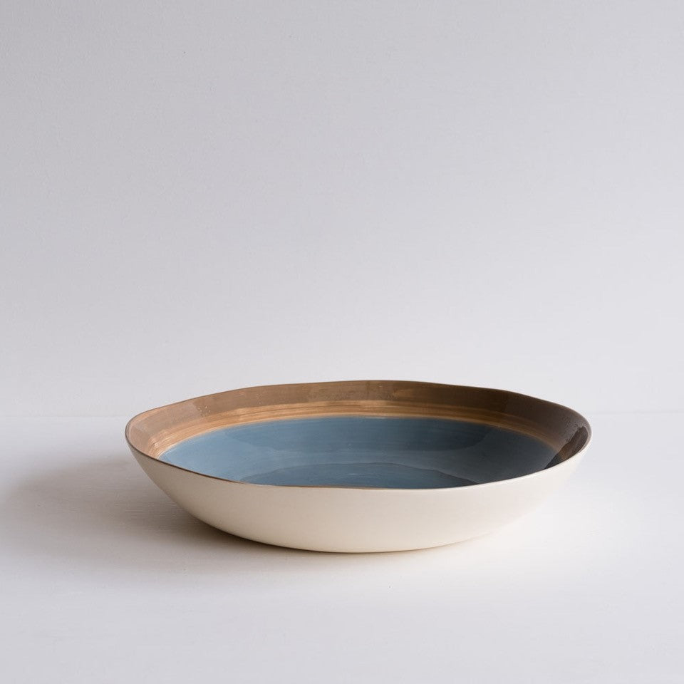 large shallow ceramic bowl - horizon - NEW FOR '24