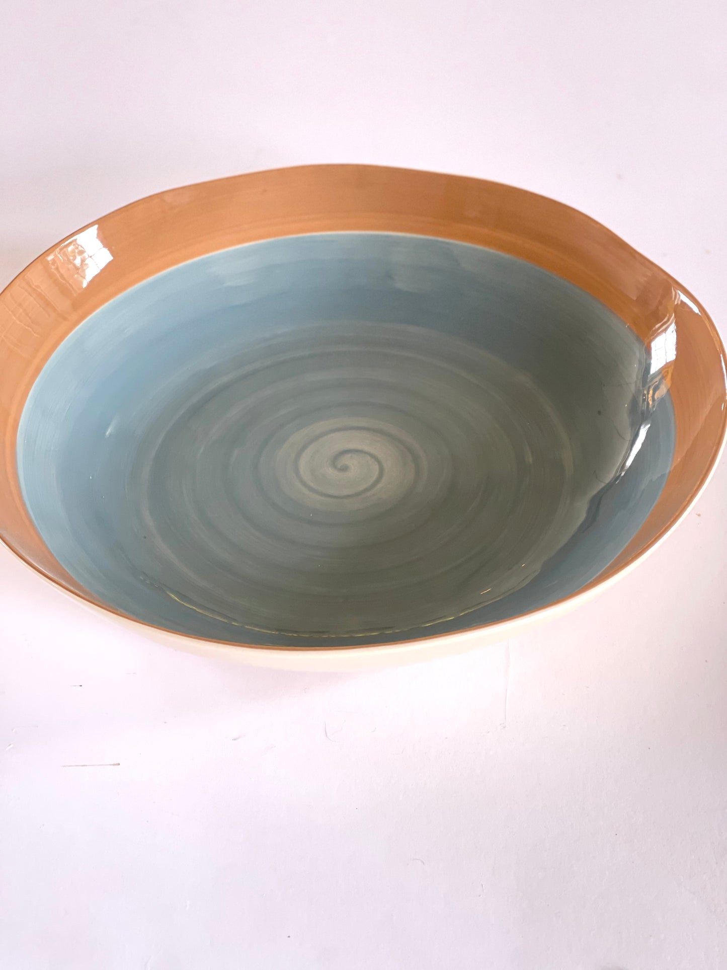 large shallow ceramic bowl - horizon - NEW FOR '24