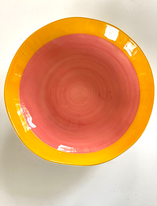 large shallow ceramic serving bowl - sunrise - NEW FOR '24