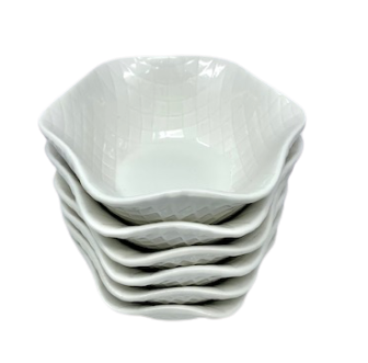 oven-proof fluted dishes (boxes of 6)