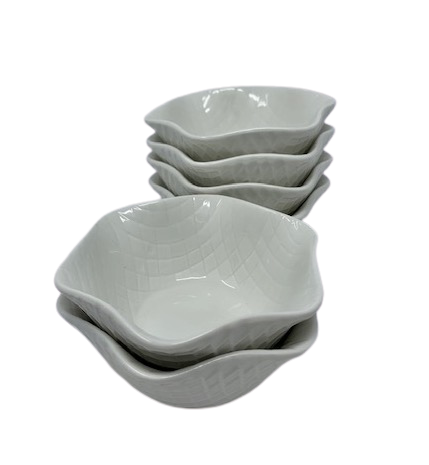 oven-proof fluted dishes (boxes of 6)